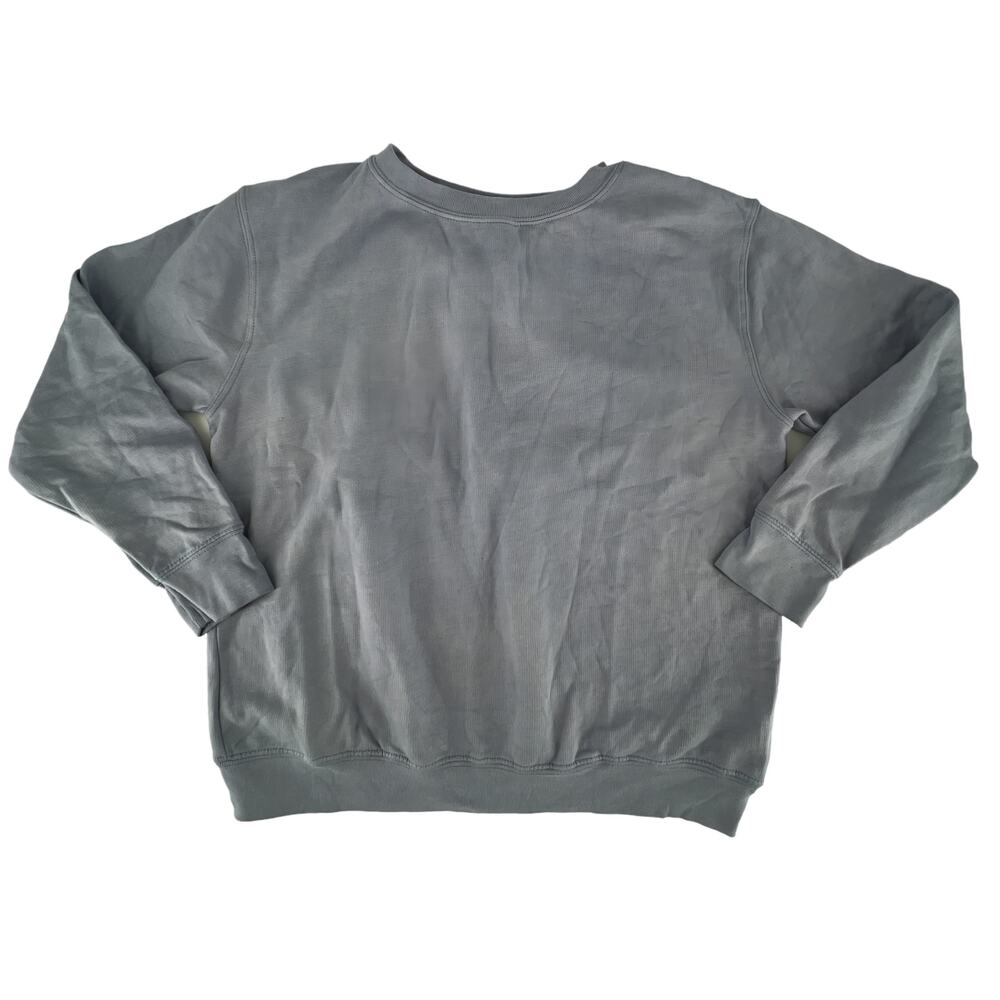 LAT Unisex Kids Cozy Fleece Sweatshirt Size Youth Medium Gray Crew Neck Long S